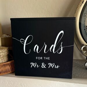 Black Wedding Card Box